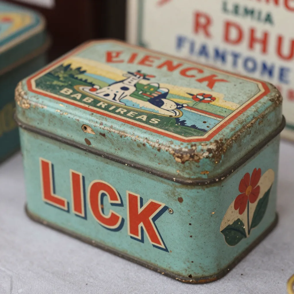 Boîte en fer Banania - Publicité ancienne
