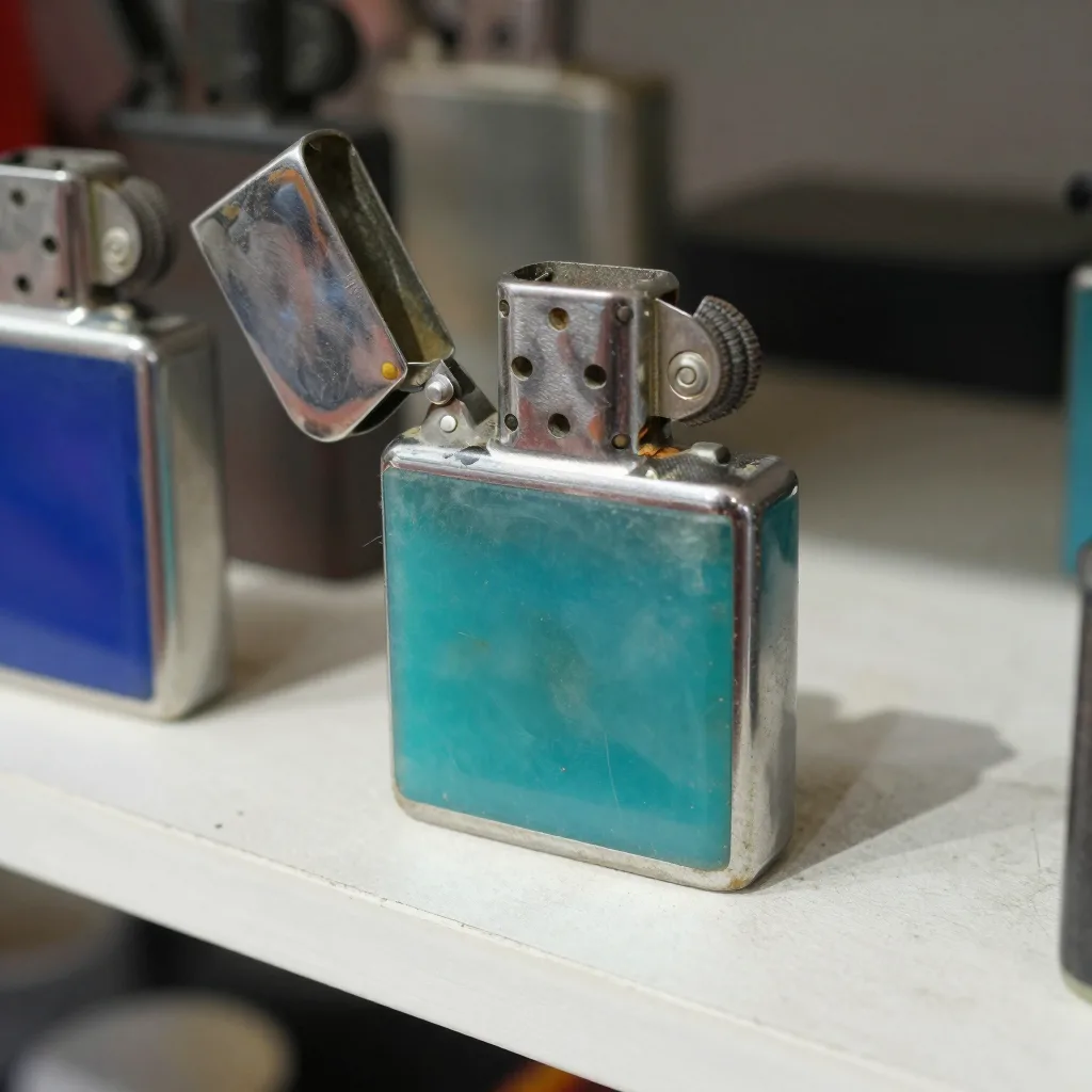 Briquet de table - Métal et bakélite