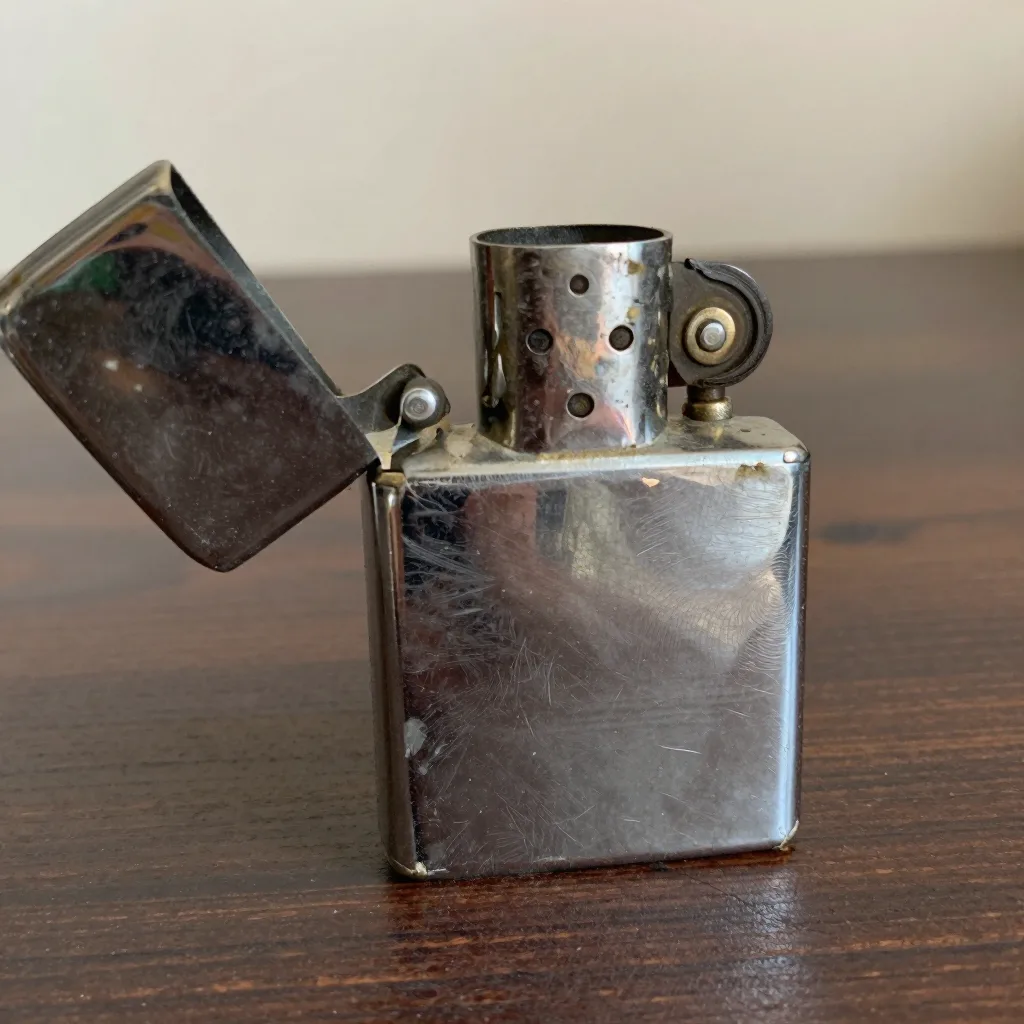 Briquet essence chromé