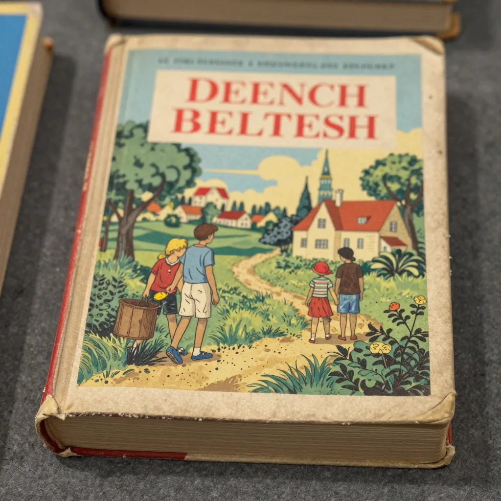 Livre de poche ancien - Couverture illustrée usée