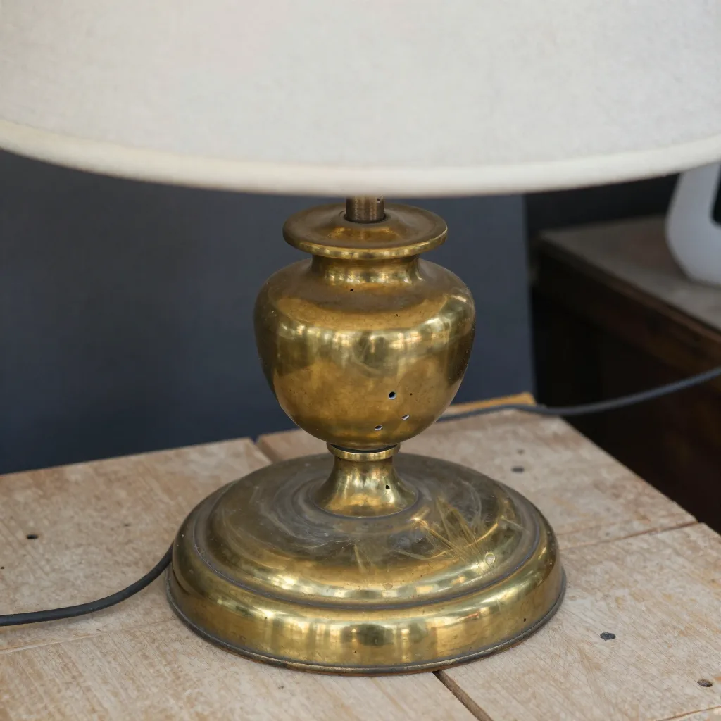 Pied de lampe sans abat-jour - À électrifier
