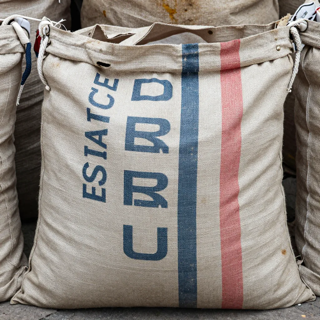 Sac de grain en toile - Toile épaisse, marquage