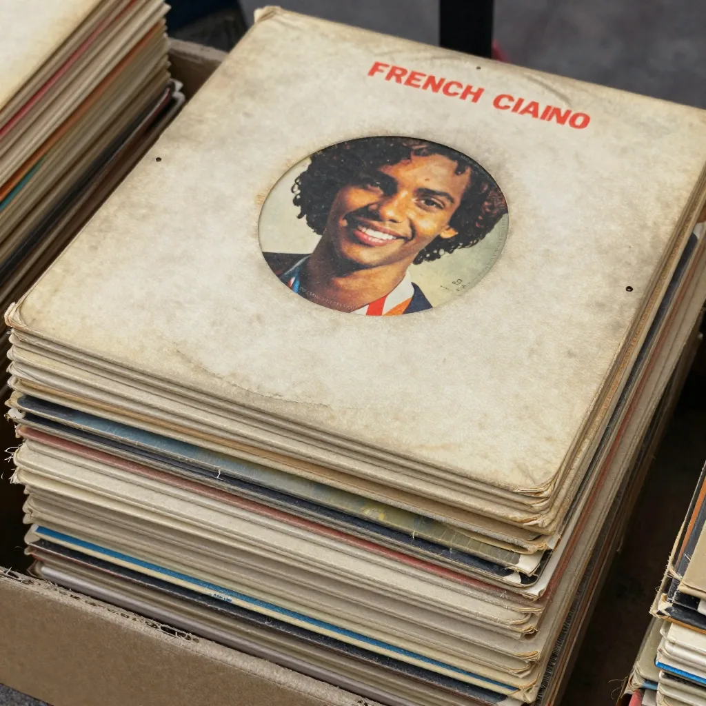 Vinyles 45 tours (lot de 10) - Chanson française